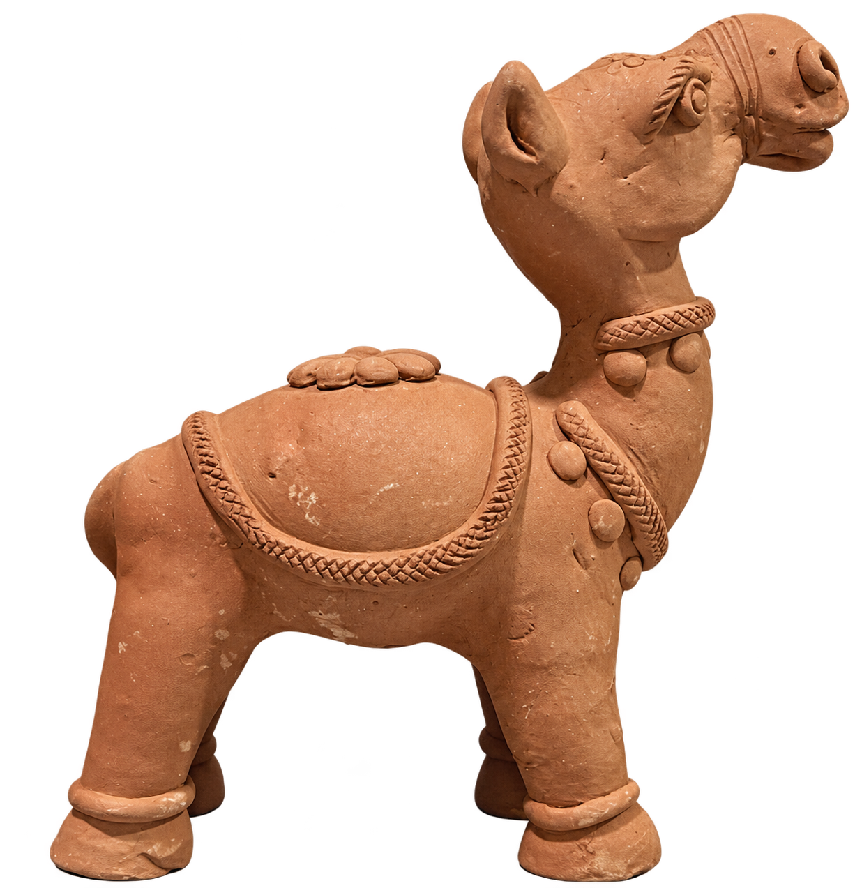 MARU terracotta camel in its left-side pose